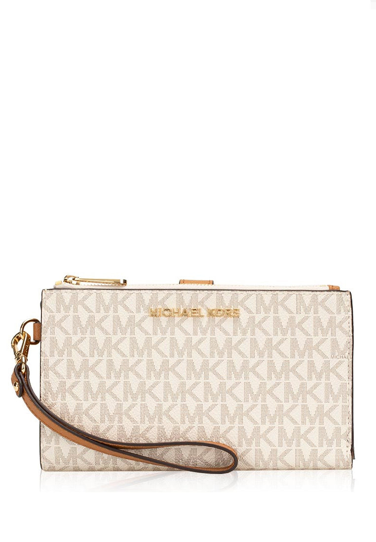 Michael Kors Jet Set Travel Large Double Zip Wristlet In Signature V Haute Style Malaysia