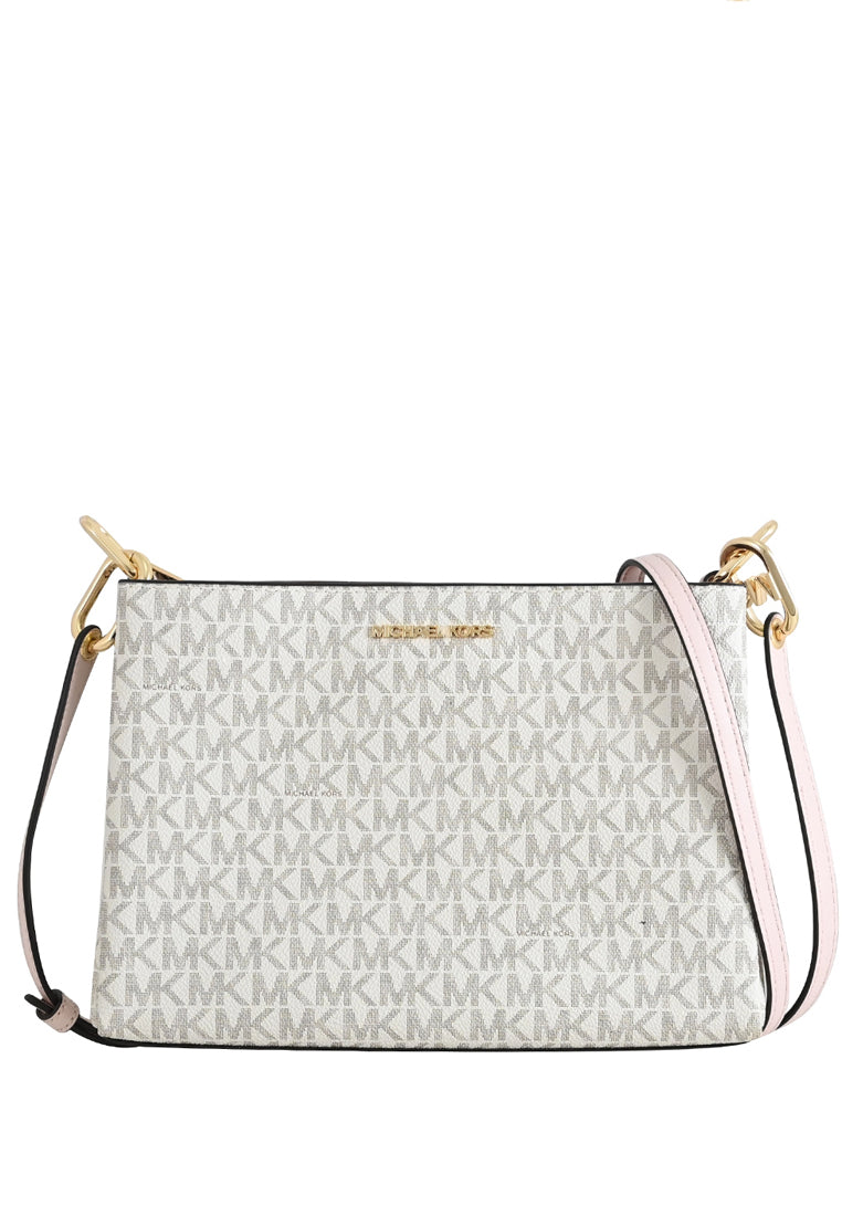 Michael Kors Trisha Medium Logo Crossbody Bag - popular Powder Blush