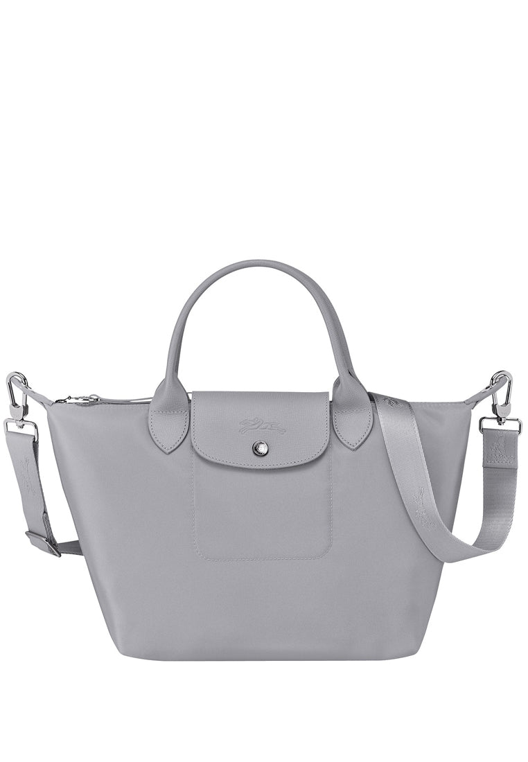 Longchamp Le Pliage Neo Small Top Handle Handbag Light Grey Haute Style Malaysia