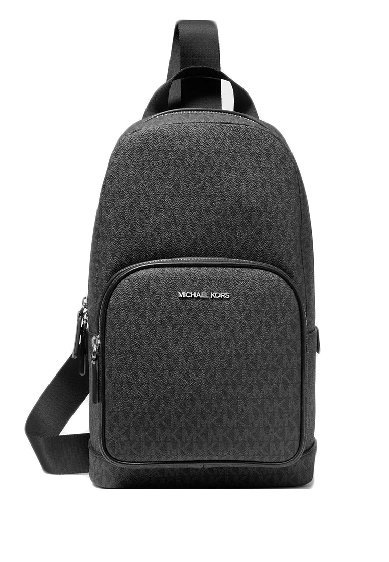 Michael Kors Mens Signature Cooper Sling Pack Black