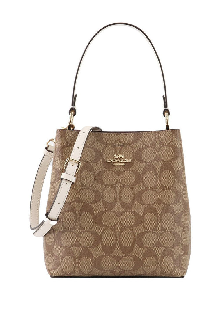 Deals COACH SMALL TOWN BUCKET BAG IN SIGNATURE CANVAS