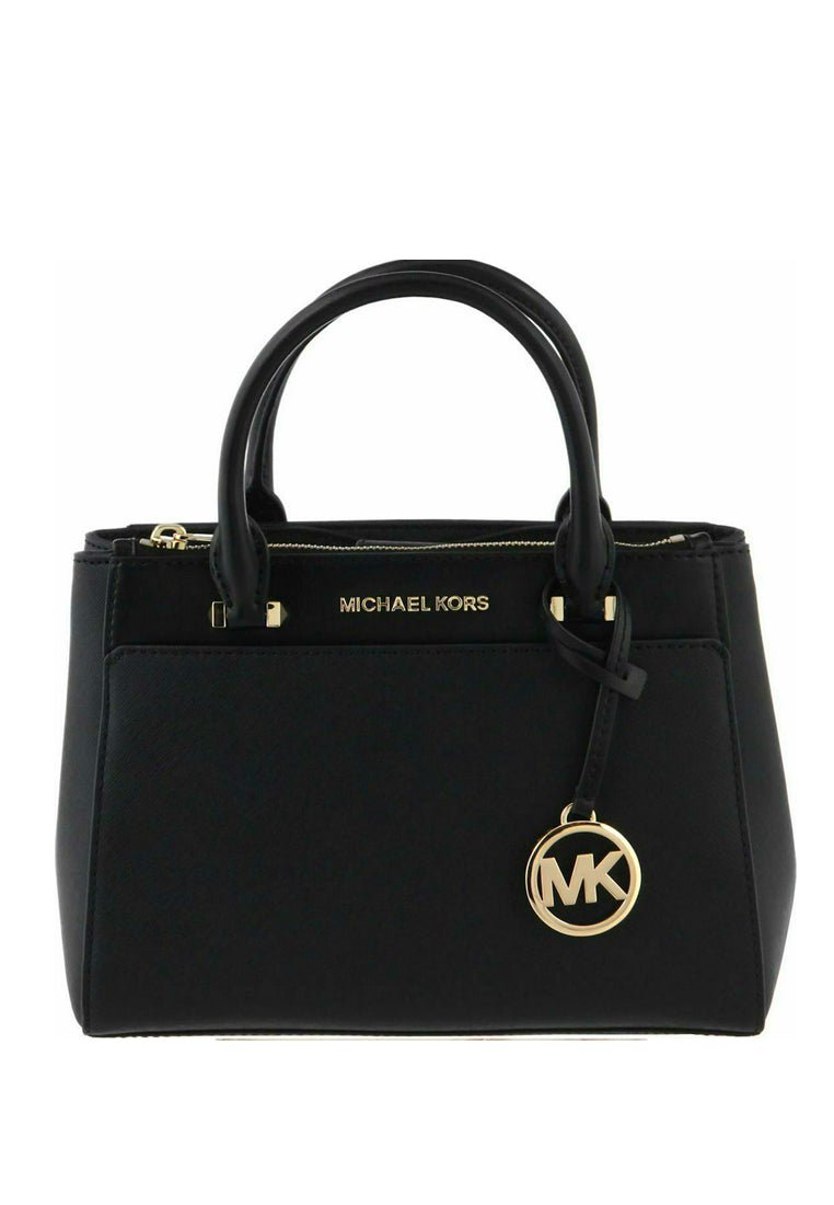 Michael Kors Gibson Small Saffiano Leather Satchel Black Haute Style Malaysia