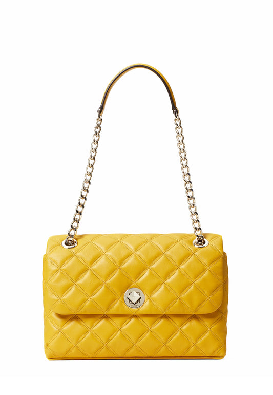 Kate Spade Natalia Medium Flap Shoulder Bag -Yellow