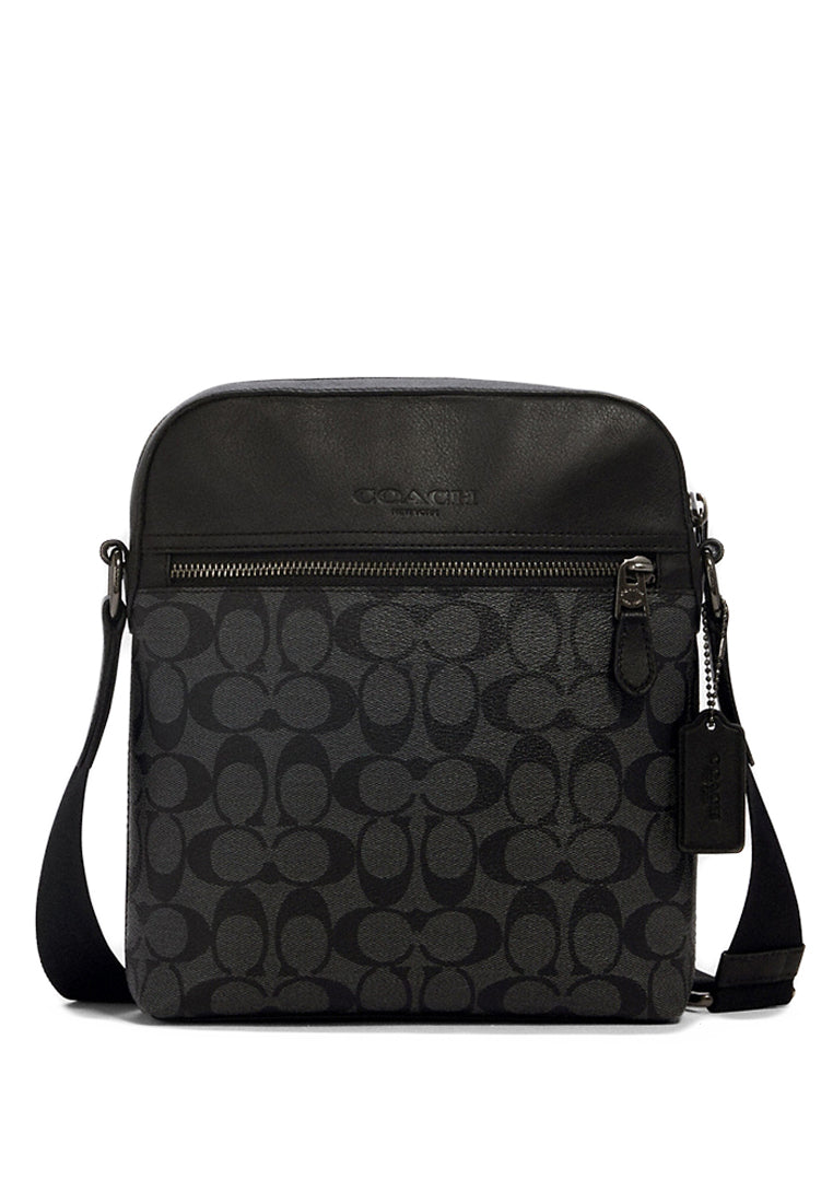 Coach Houston Flight Bag In Signature Canvas - Black