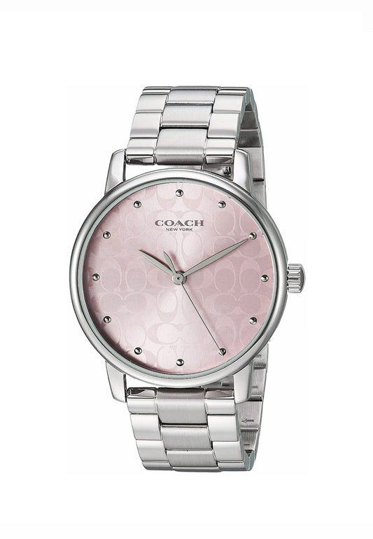 Coach Ladies Grand Watch (36Mm) - Silver/Pink