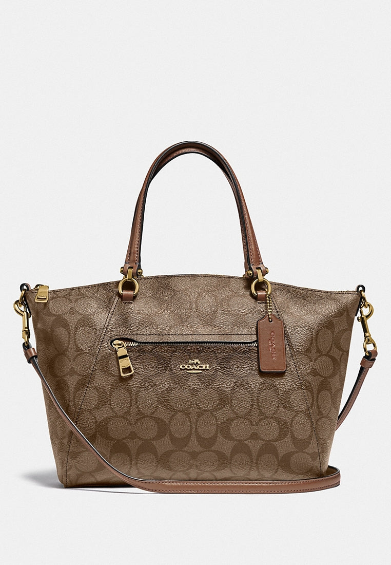 Coach Prairie Satchel In Signature Canvas - Brown