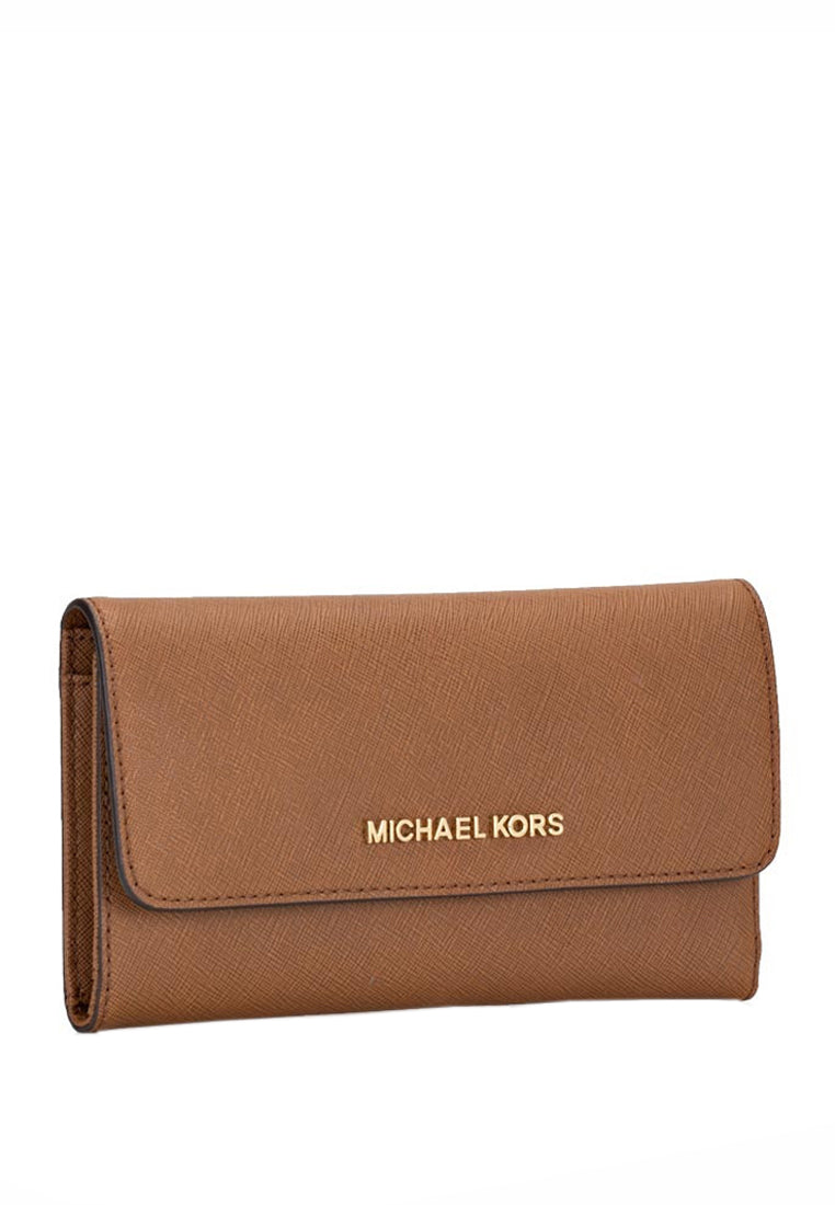 Michael Kors Jet Set Travel Large Trifold Wallet - Brown