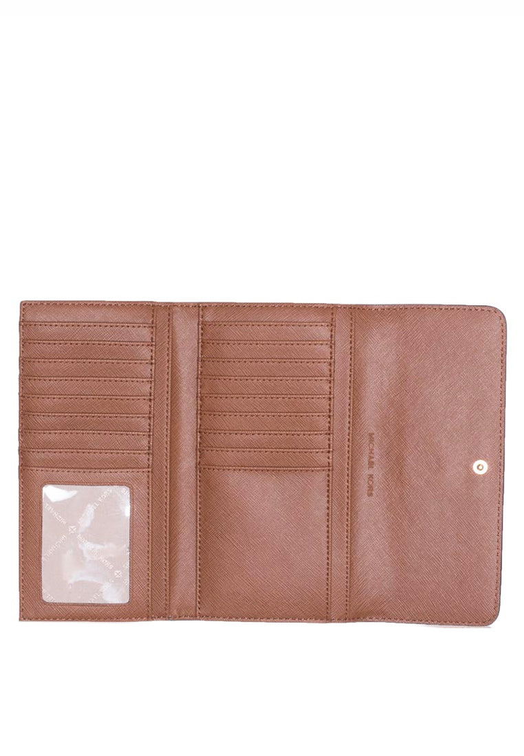 Michael Kors Jet Set Travel Large Trifold Wallet - Brown