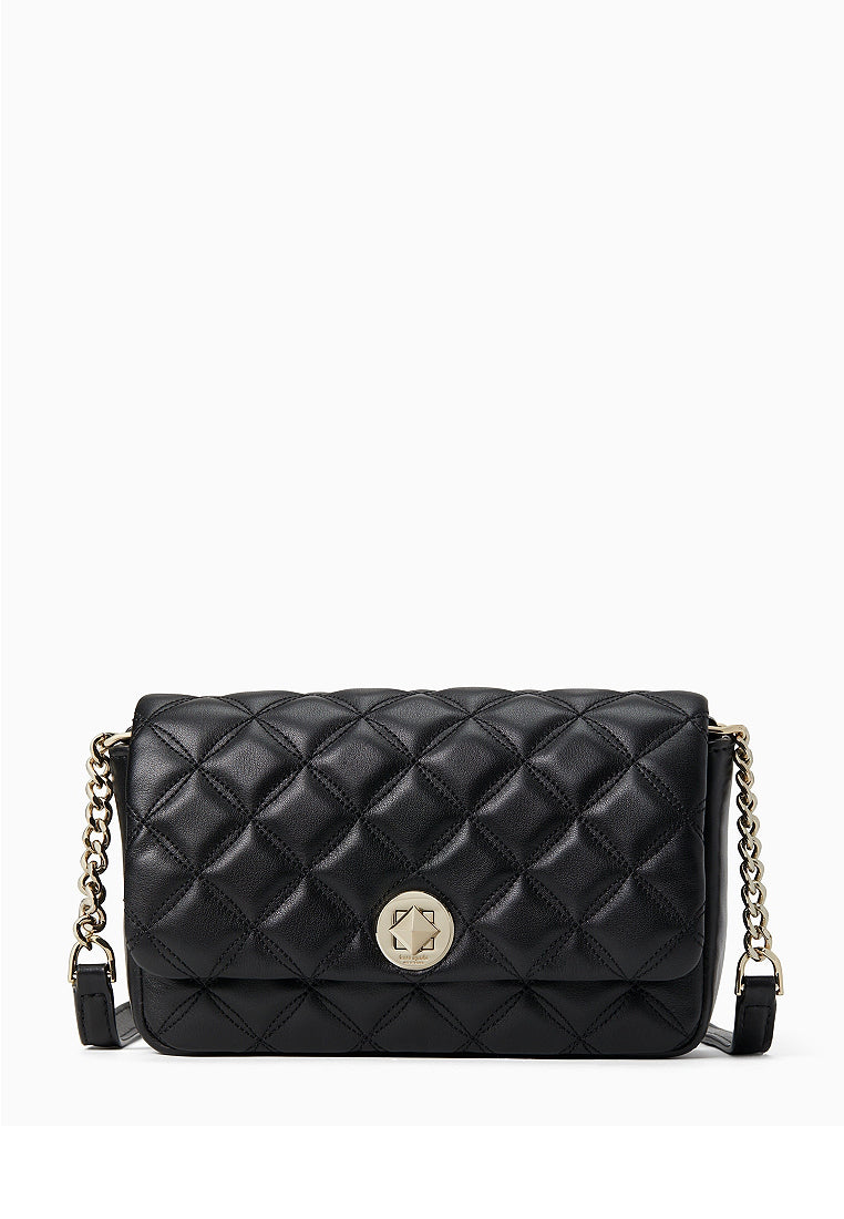 Kate Spade Natalia Flap Turnlock Crossbody Bag - Black