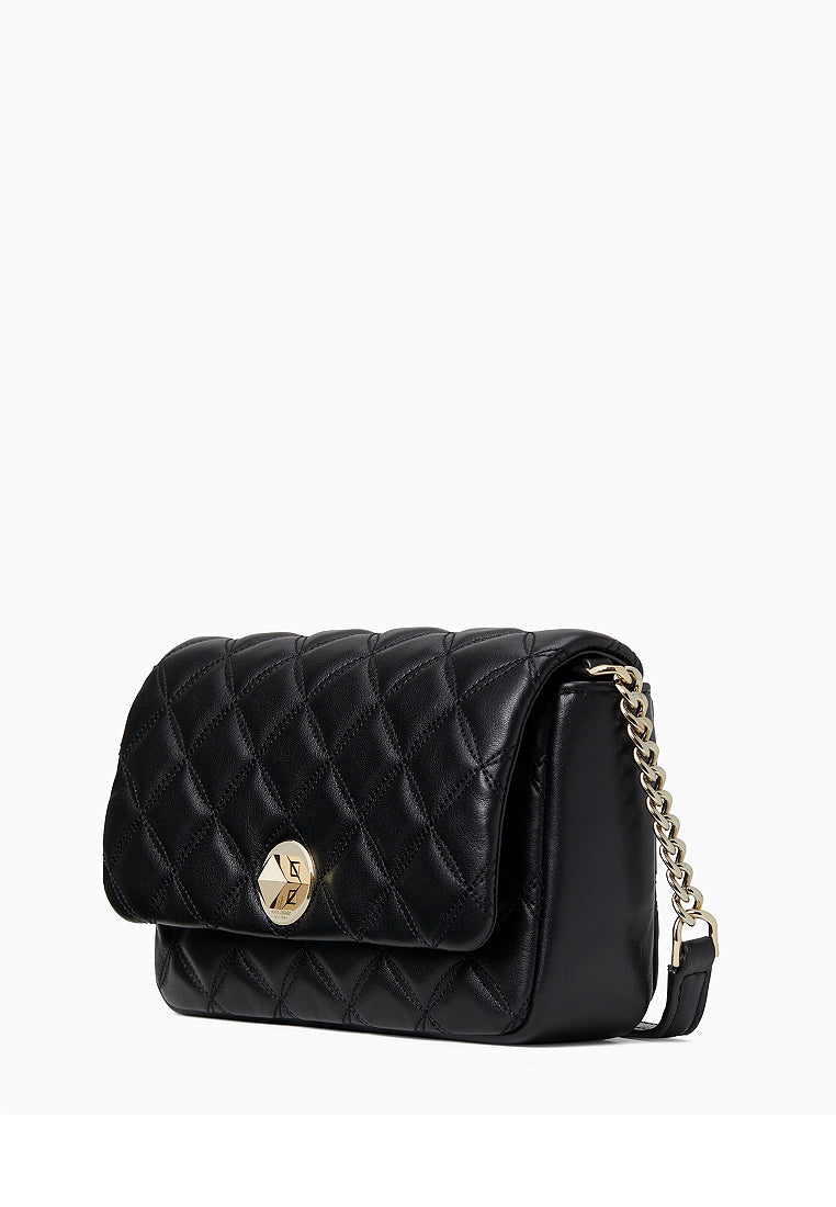 Kate Spade Natalia Flap Turnlock Crossbody Bag - Black