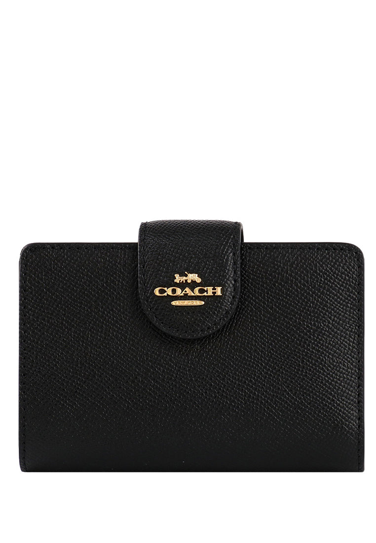 Coach Medium Corner Zip Wallet - Black