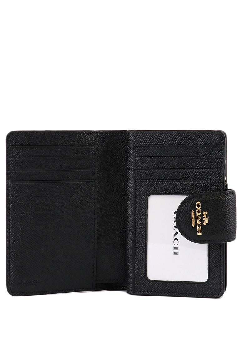 Coach Medium Corner Zip Wallet - Black