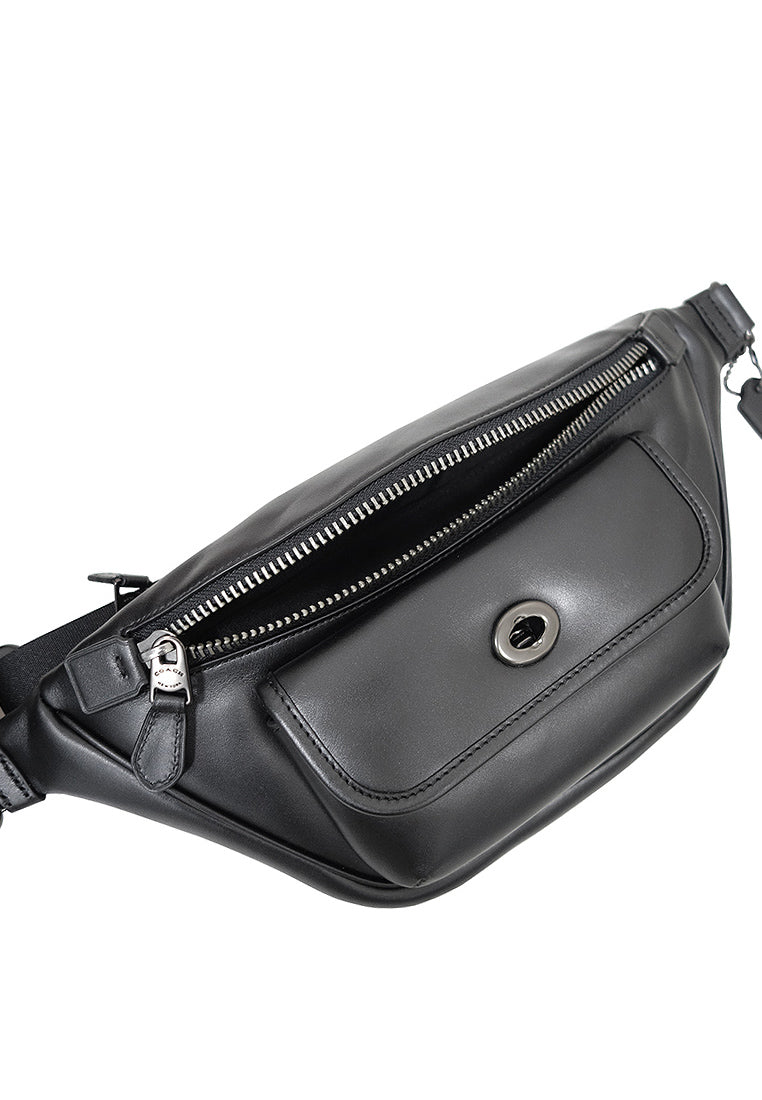 Coach Mens Heritage Belt Bag - Black