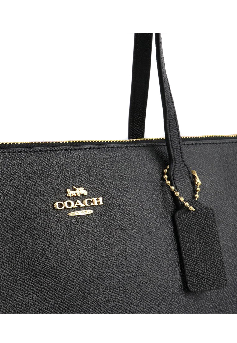 Coach Zip Top Tote - Black