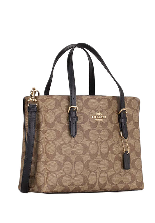 Coach Mollie Tote 25 In Signature Canvas - Brown/Black