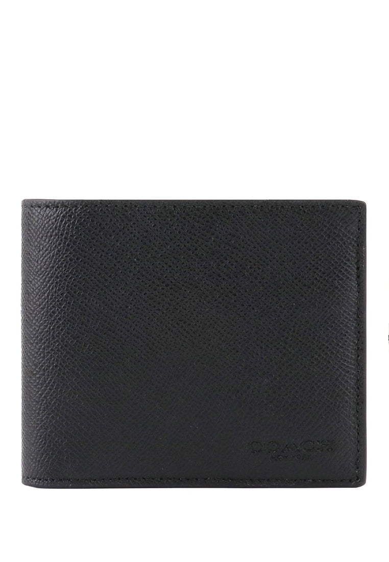 Coach 3 In 1 Mens Wallet - Black