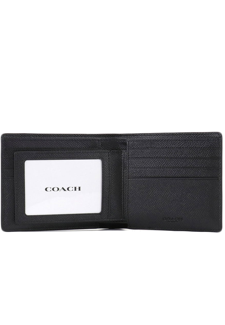 Coach 3 In 1 Mens Wallet - Black