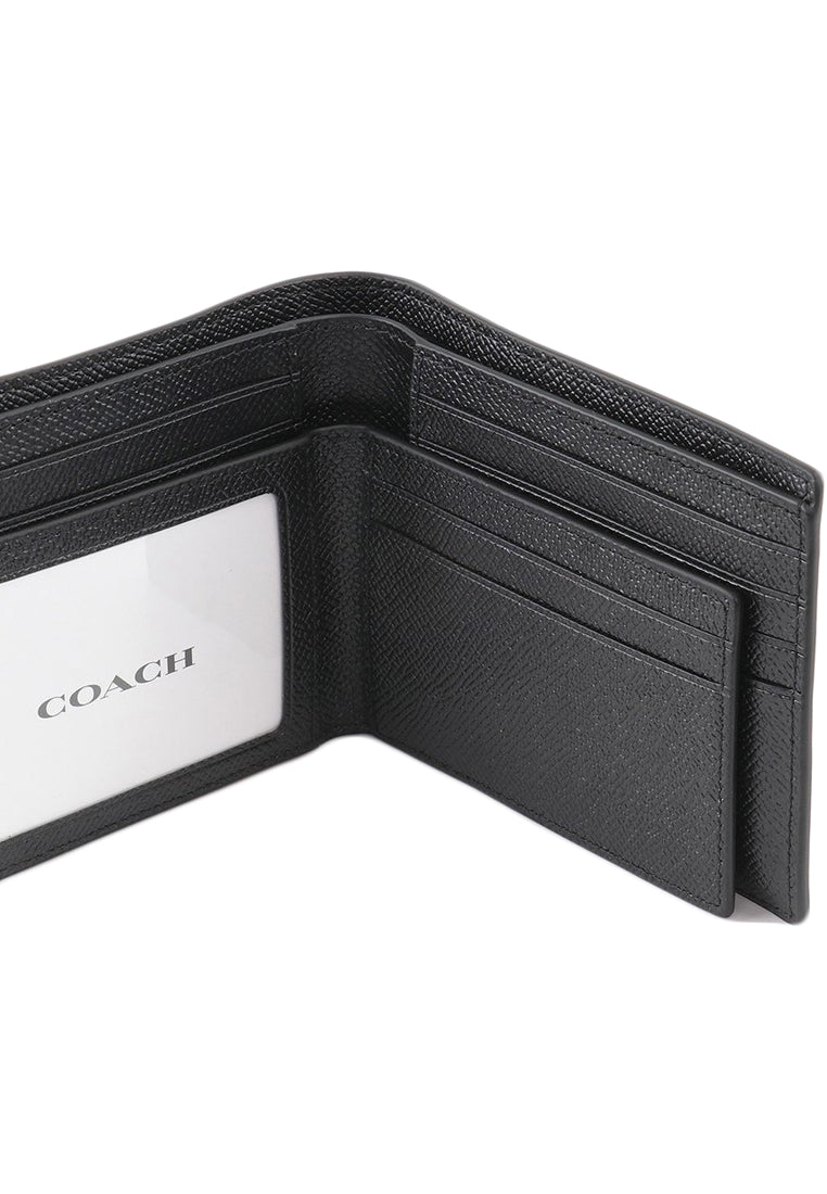 Coach 3 In 1 Mens Wallet - Black