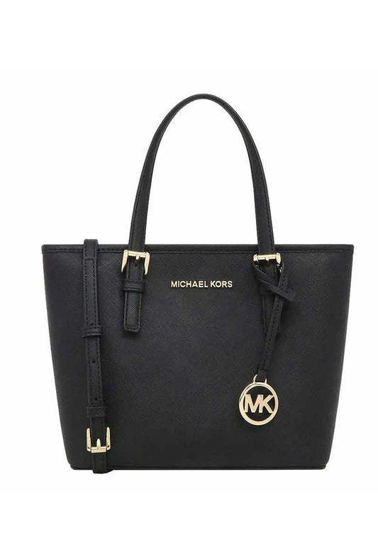 Michael Kors Jet Set Travel Extra-Small Top Zip Tote Bag - Black