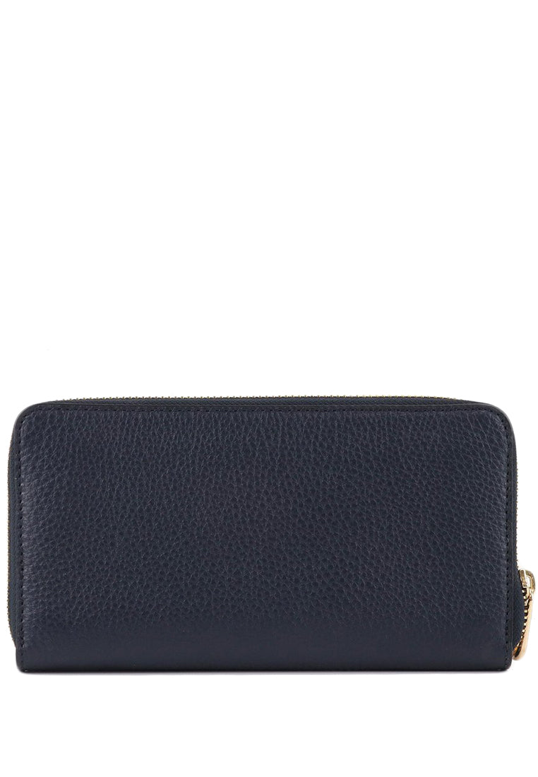 Coach Long Zip Around Wallet - Navy