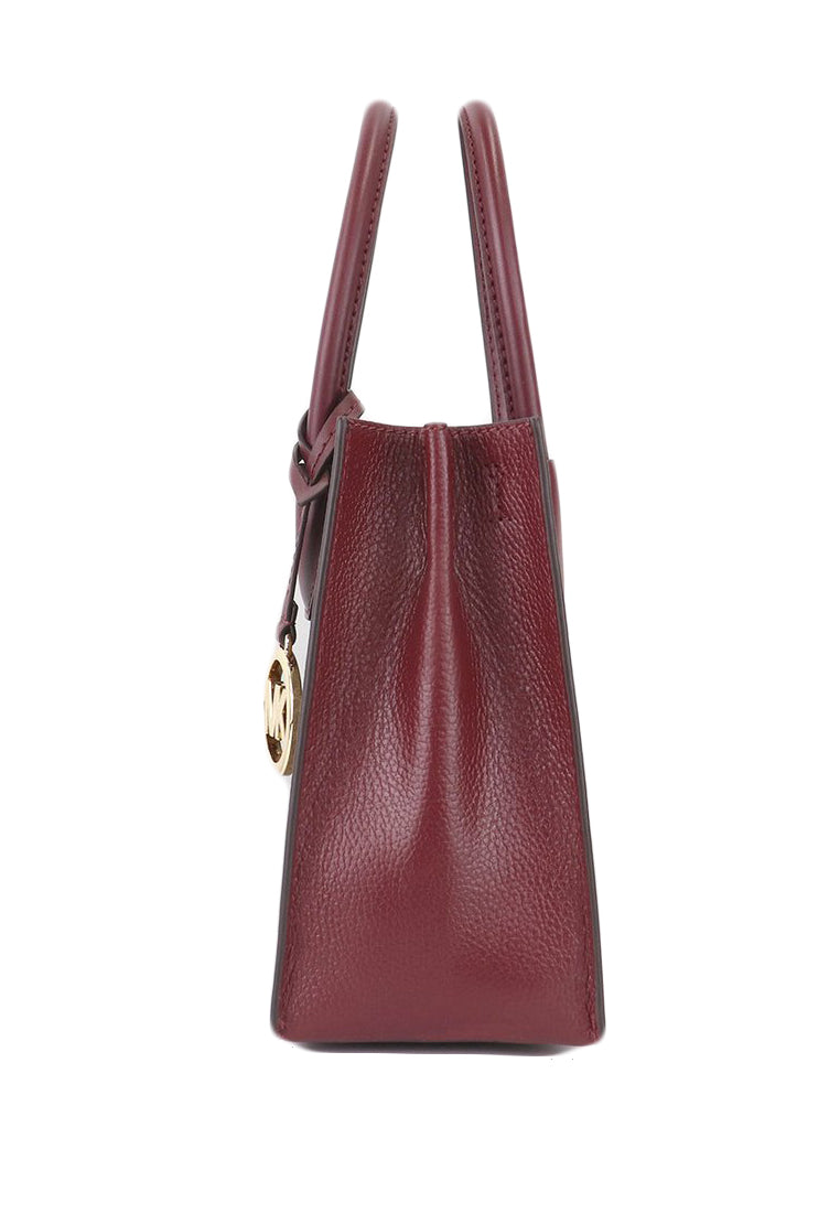 Michael Kors Mercer Medium Messenger Signature Crossbody Bag - Merlot