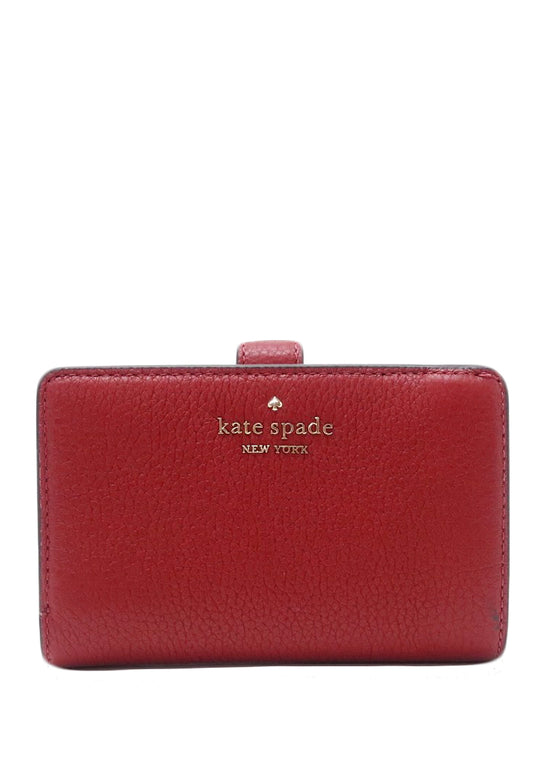 Kate Spade Leila Medium Compartment Bifold Wallet - Red Currant