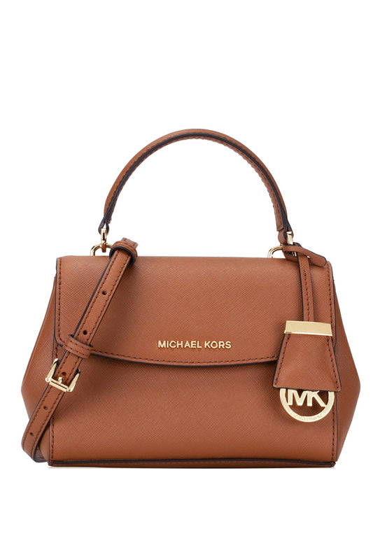 Michael Kors Ava Extra-Small Saffiano Leather Crossbody Bag - Brown