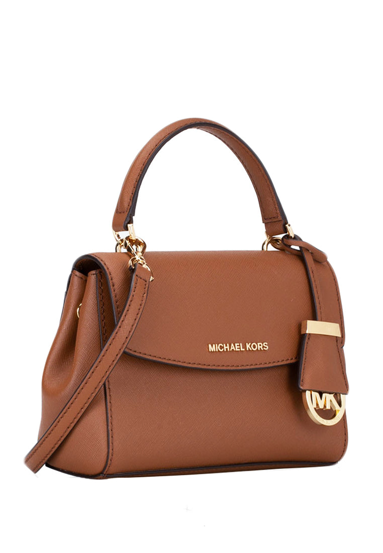 Michael Kors Ava Extra-Small Saffiano Leather Crossbody Bag - Brown