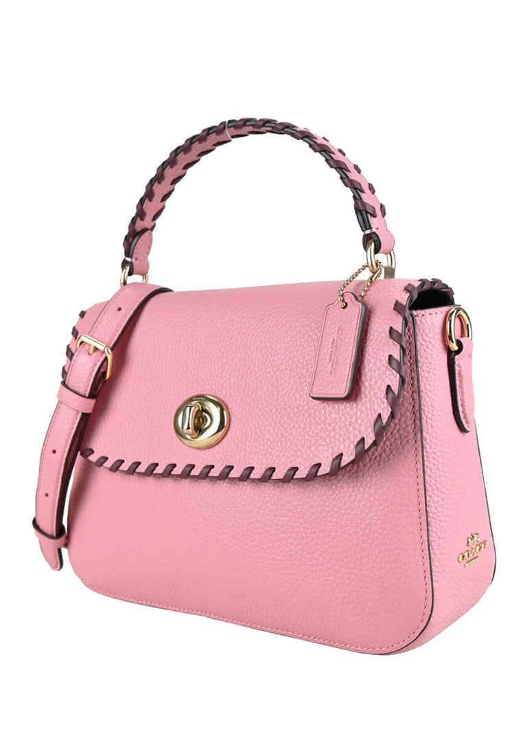 Coach Marlie Top Handle Satchel With Whipstitch - Pink