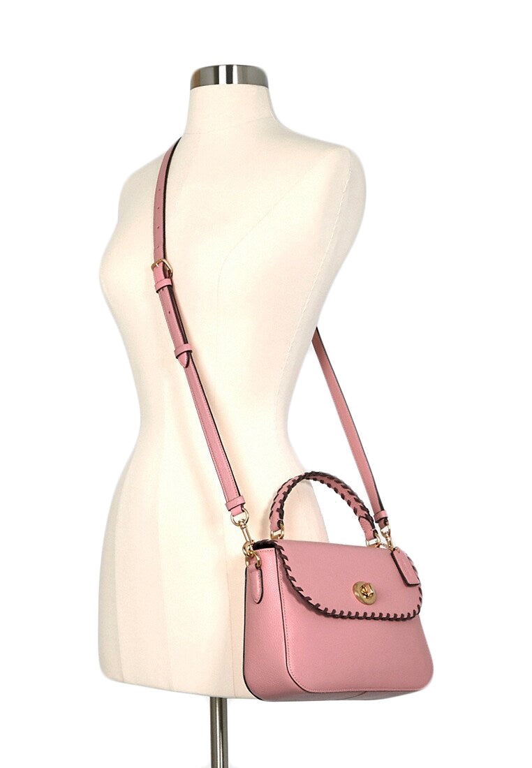 Coach Marlie Top Handle Satchel With Whipstitch - Pink