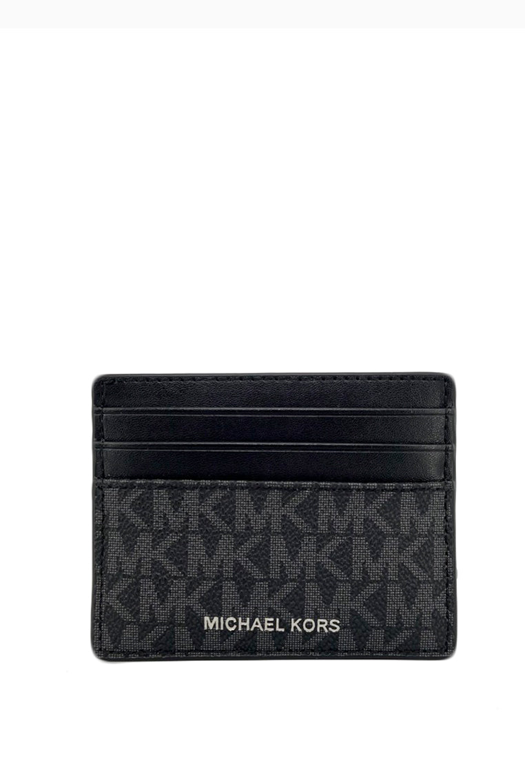 Michael Kors Cooper Tall Card Case In Signature - Black