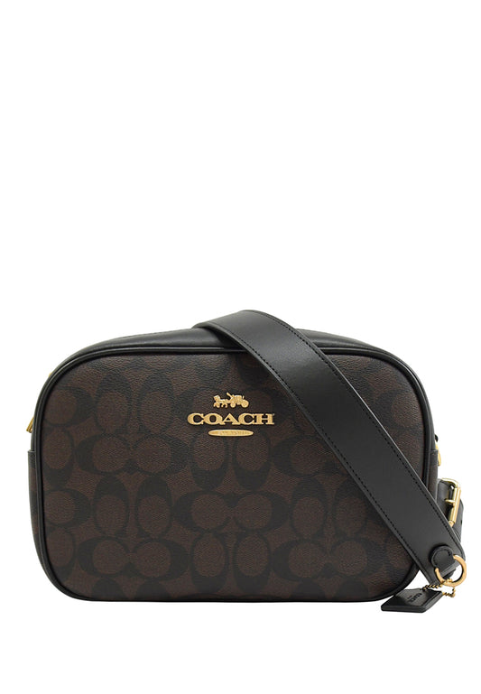 Coach Jamie Camera Bag In Signature Canvas - Dark Brown