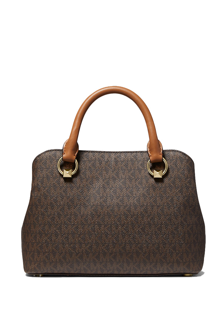 Michael Kors Edith Small Logo Satchel - Brown