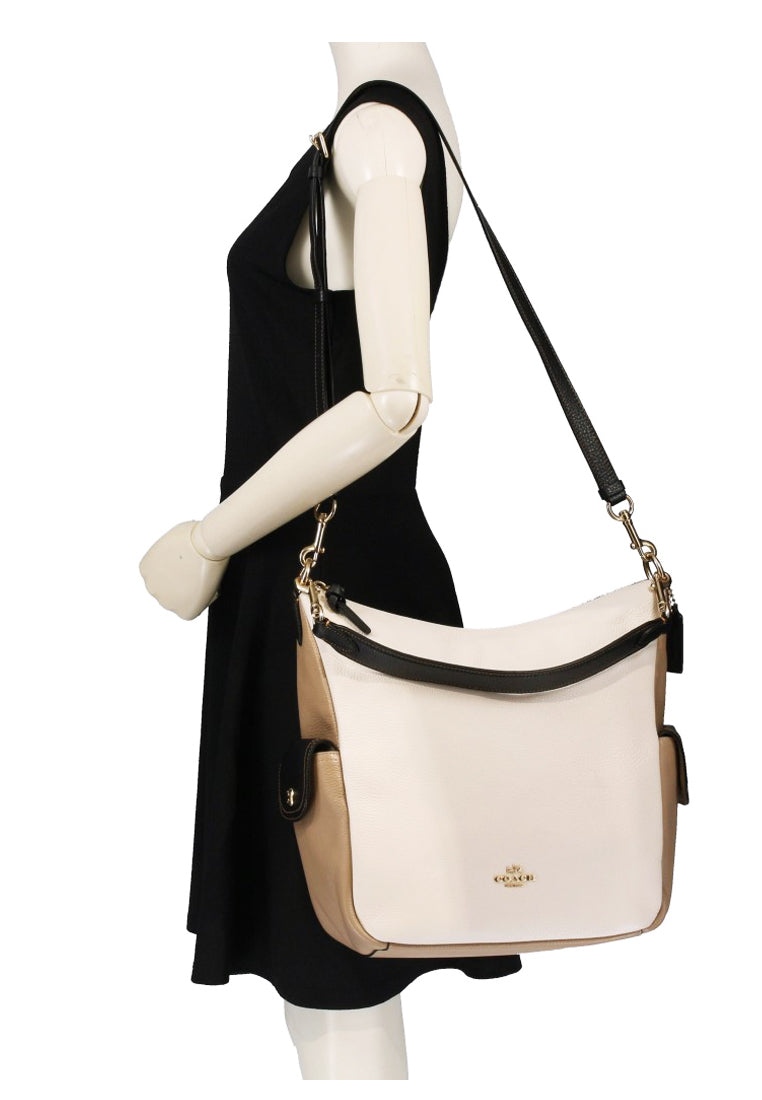 Coach Pennie Shoulder Bag In Colorblock - White/Multi