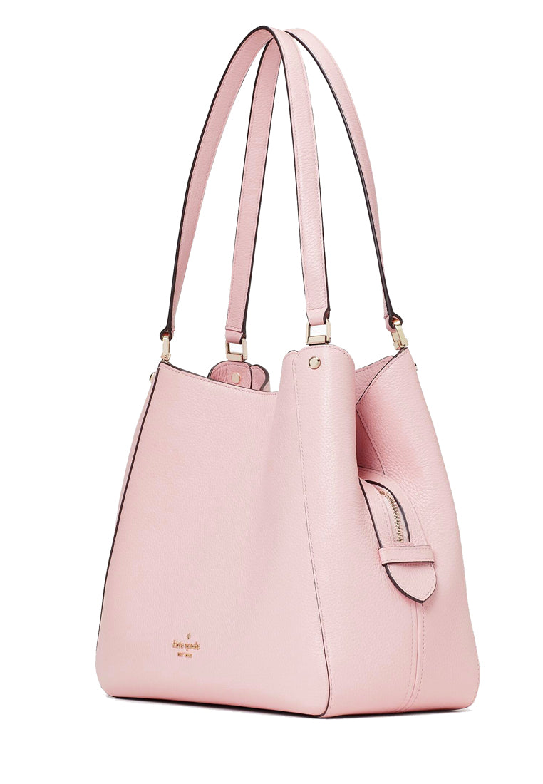 Kate Spade Leila Medium Triple Compartment Shoulder Bag - Rose Smoke