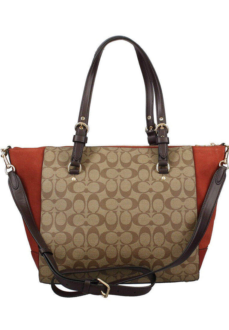 Coach Kleo Carryall In Signature Canvas - Brown