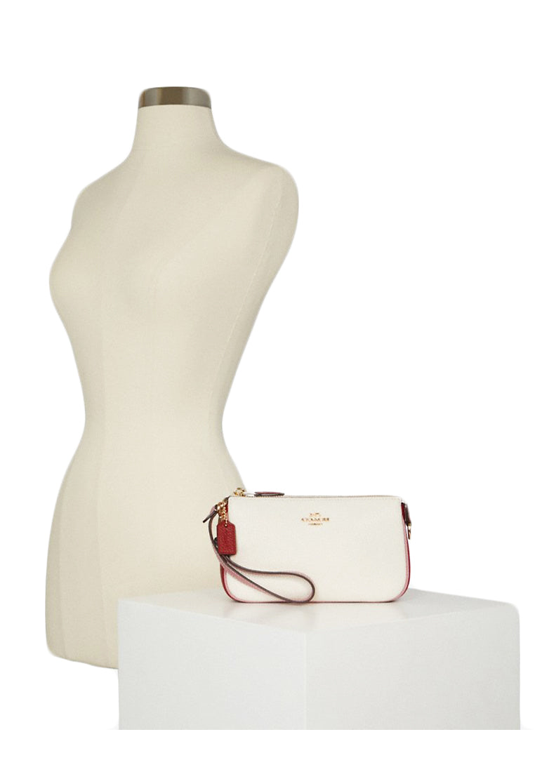 Coach Nolita 19 In Colorblock - White/Red