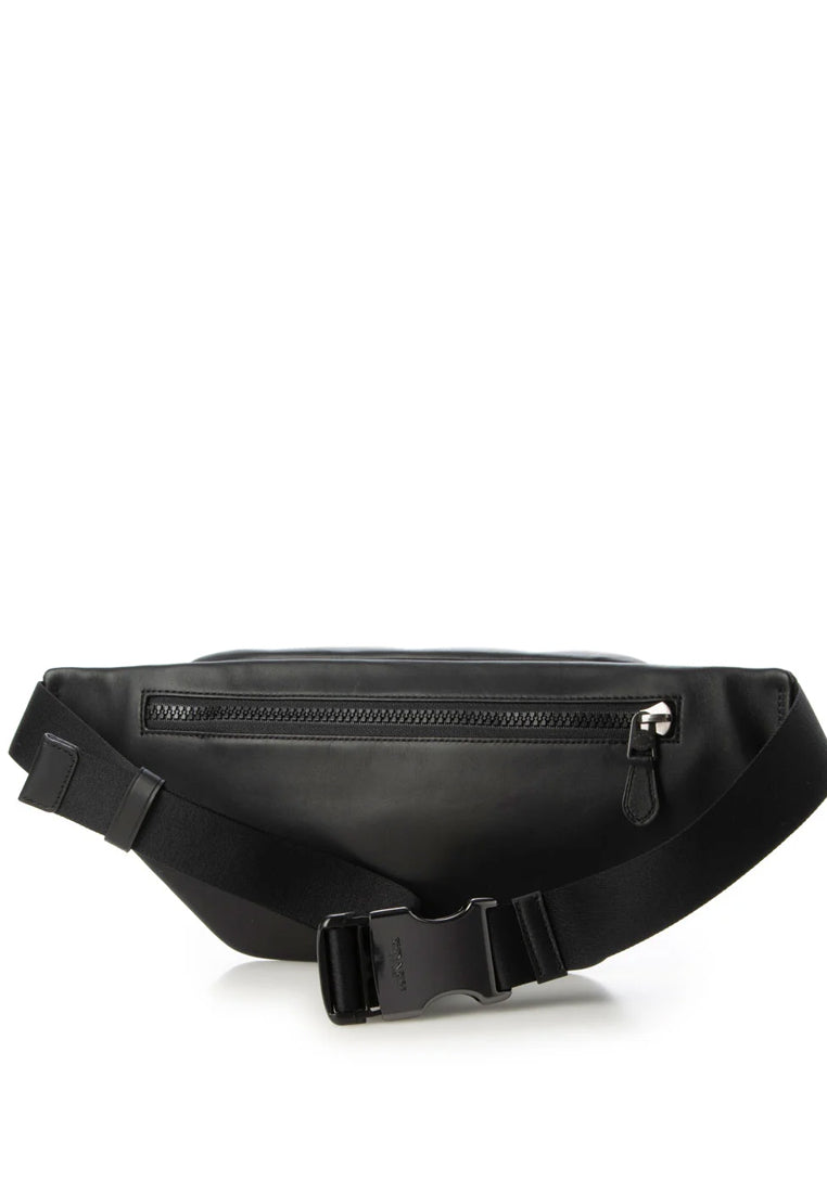 Coach Track Belt Bag In Signature Canvas - Black