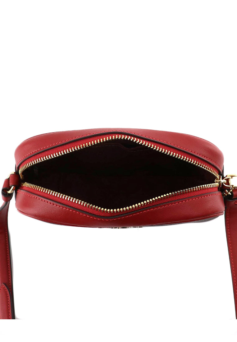 Coach Mini Jamie Camera Bag In Signature Canvas - Dark Brown/Red