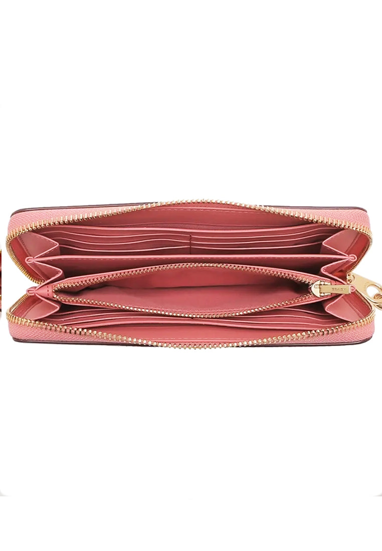 Coach Long Zip Around Wallet - Taffy Pink