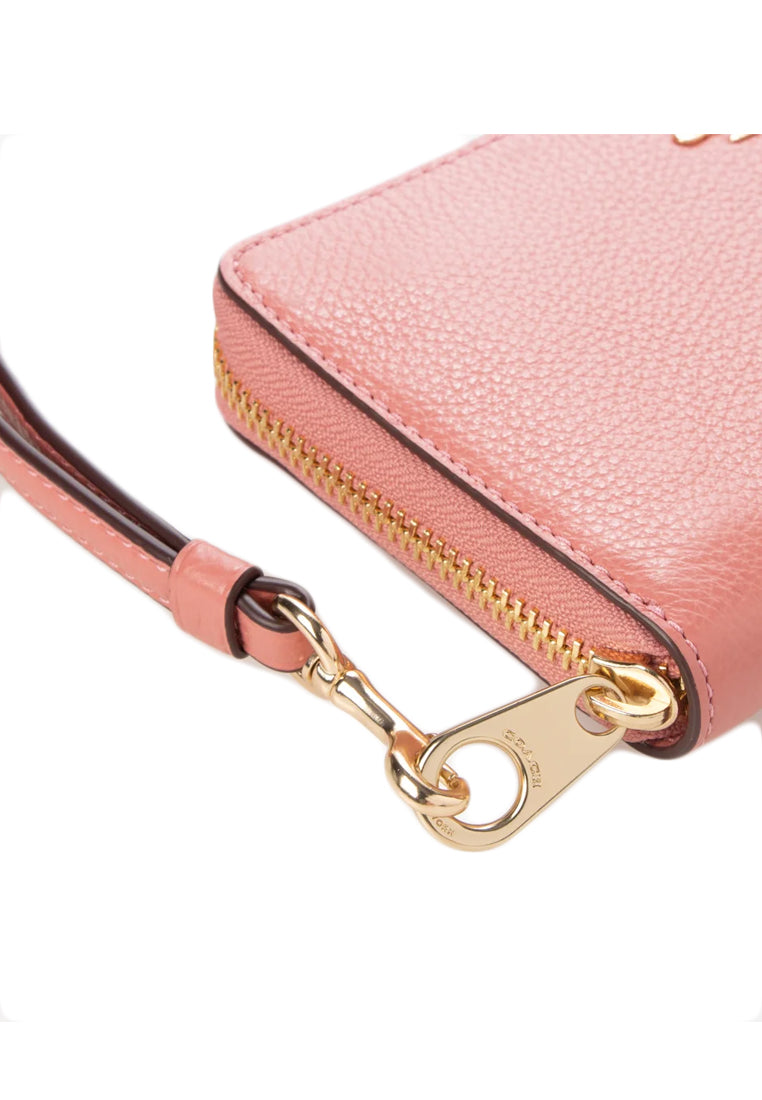 Coach Long Zip Around Wallet - Taffy Pink