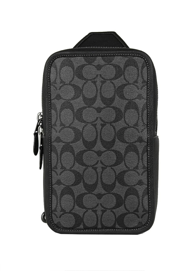 Coach Sullivan Pack In Signature Canvas - Black