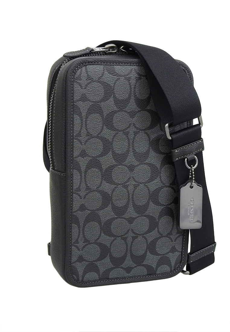 Coach Sullivan Pack In Signature Canvas - Black