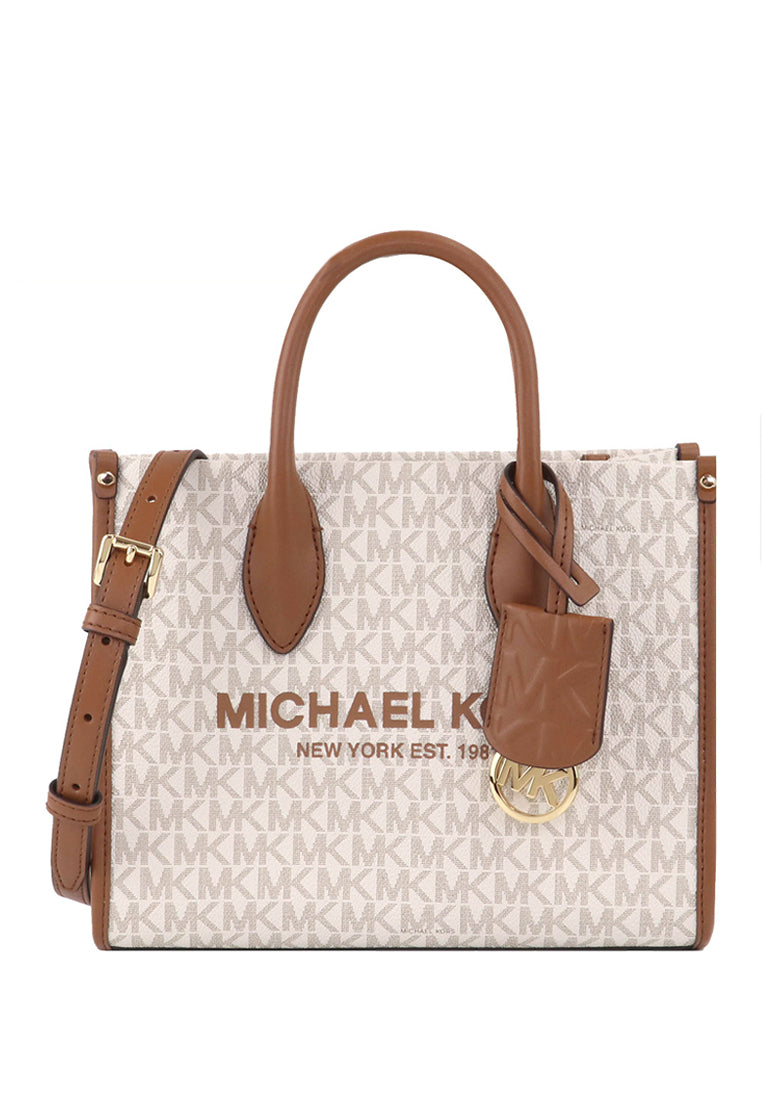 Michael Kors Mirella Small Logo Crossbody - Vanilla/Brown