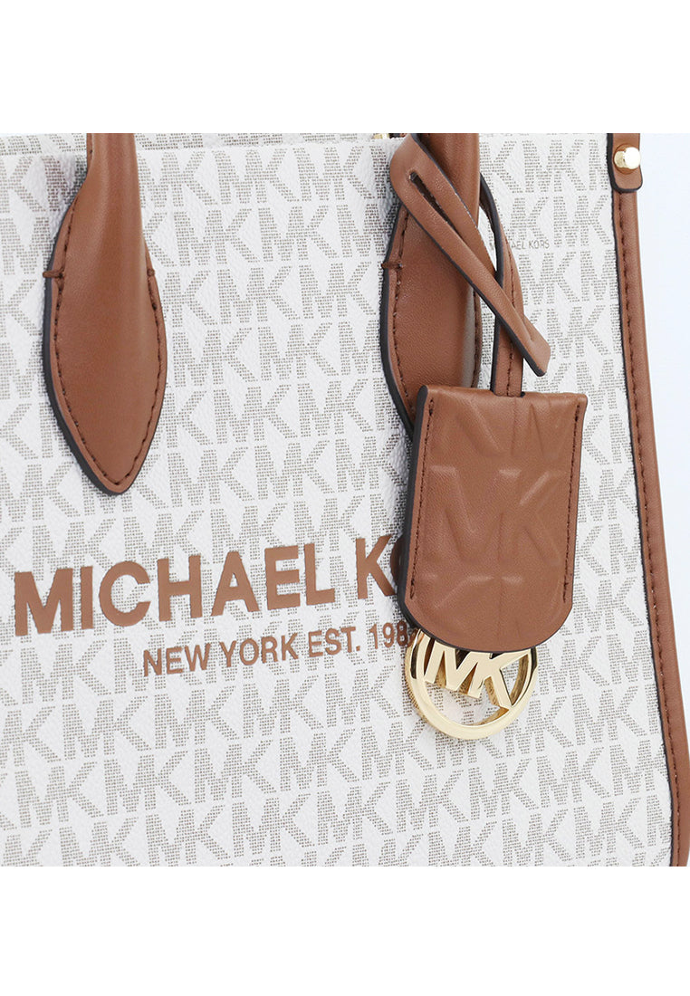 Michael Kors Mirella Small Logo Crossbody - Vanilla/Brown