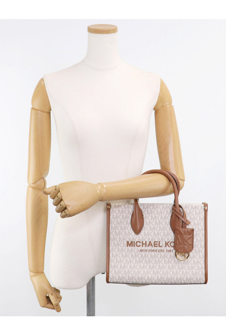 Michael Kors Mirella Small Logo Crossbody - Vanilla/Brown