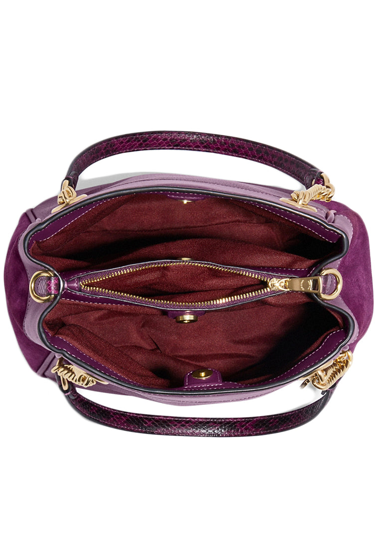 Coach Cammie Chain Bucket Bag - Boysenberry