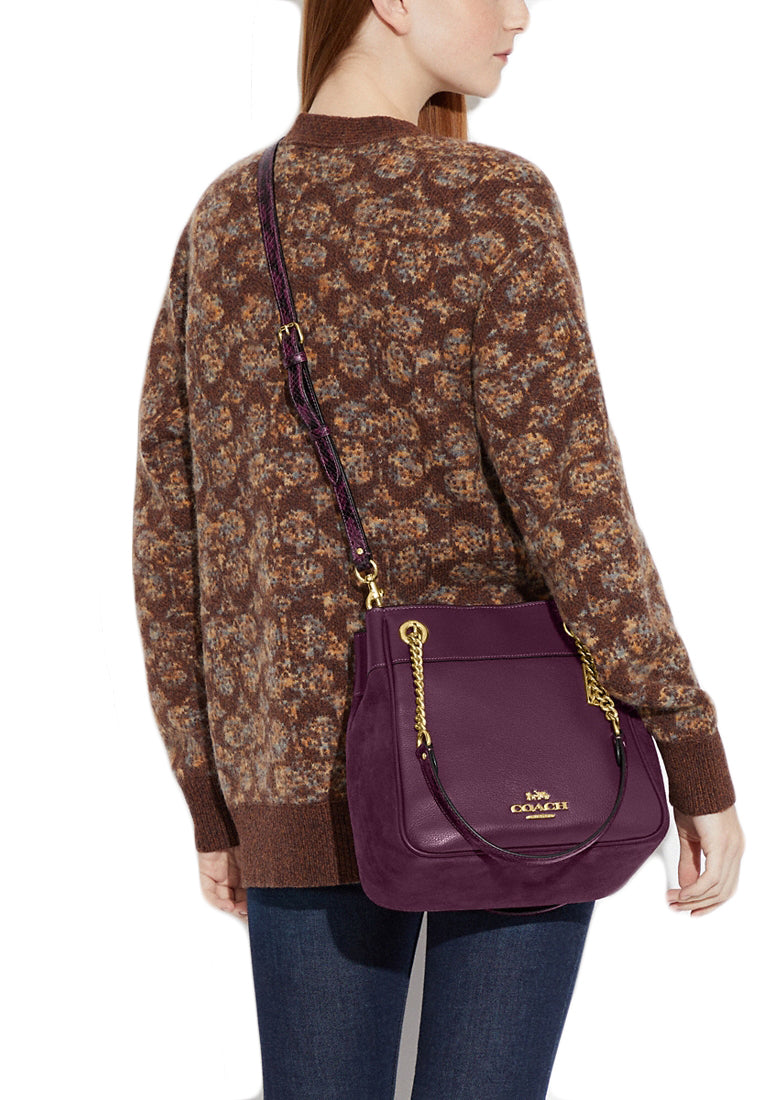 Coach Cammie Chain Bucket Bag - Boysenberry