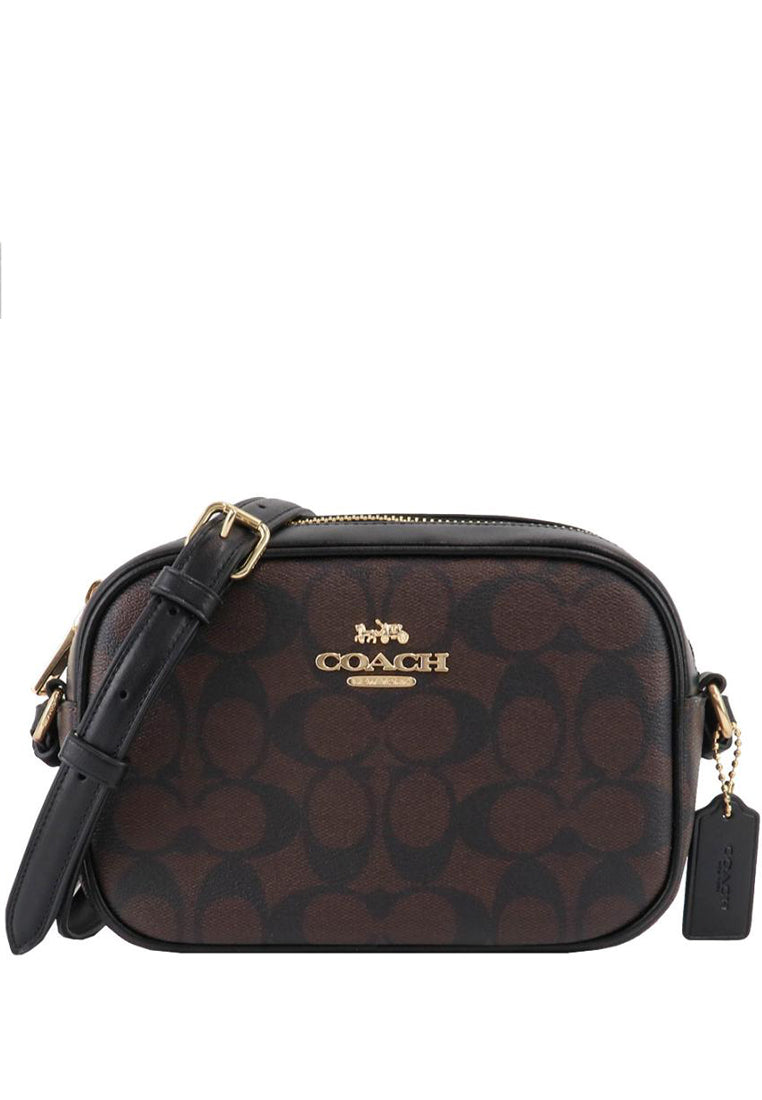 Coach Mini Jamie Camera Bag In Signature Canvas - Dark Brown