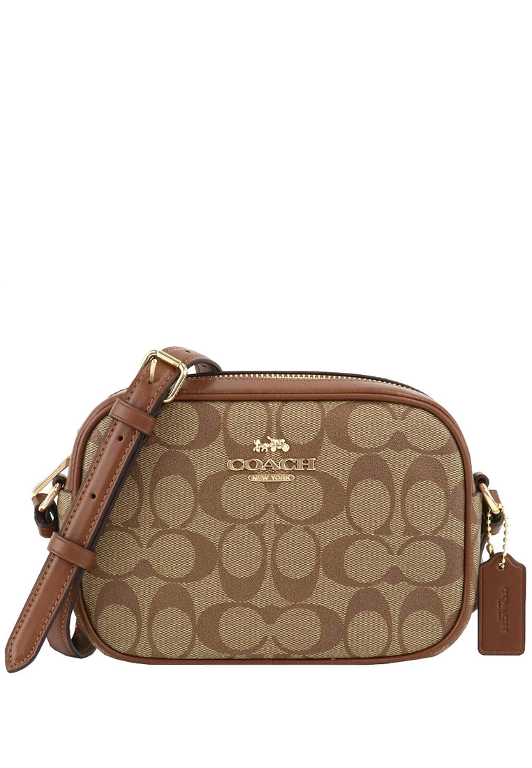 Coach Mini Jamie Camera Bag In Signature Canvas - Brown